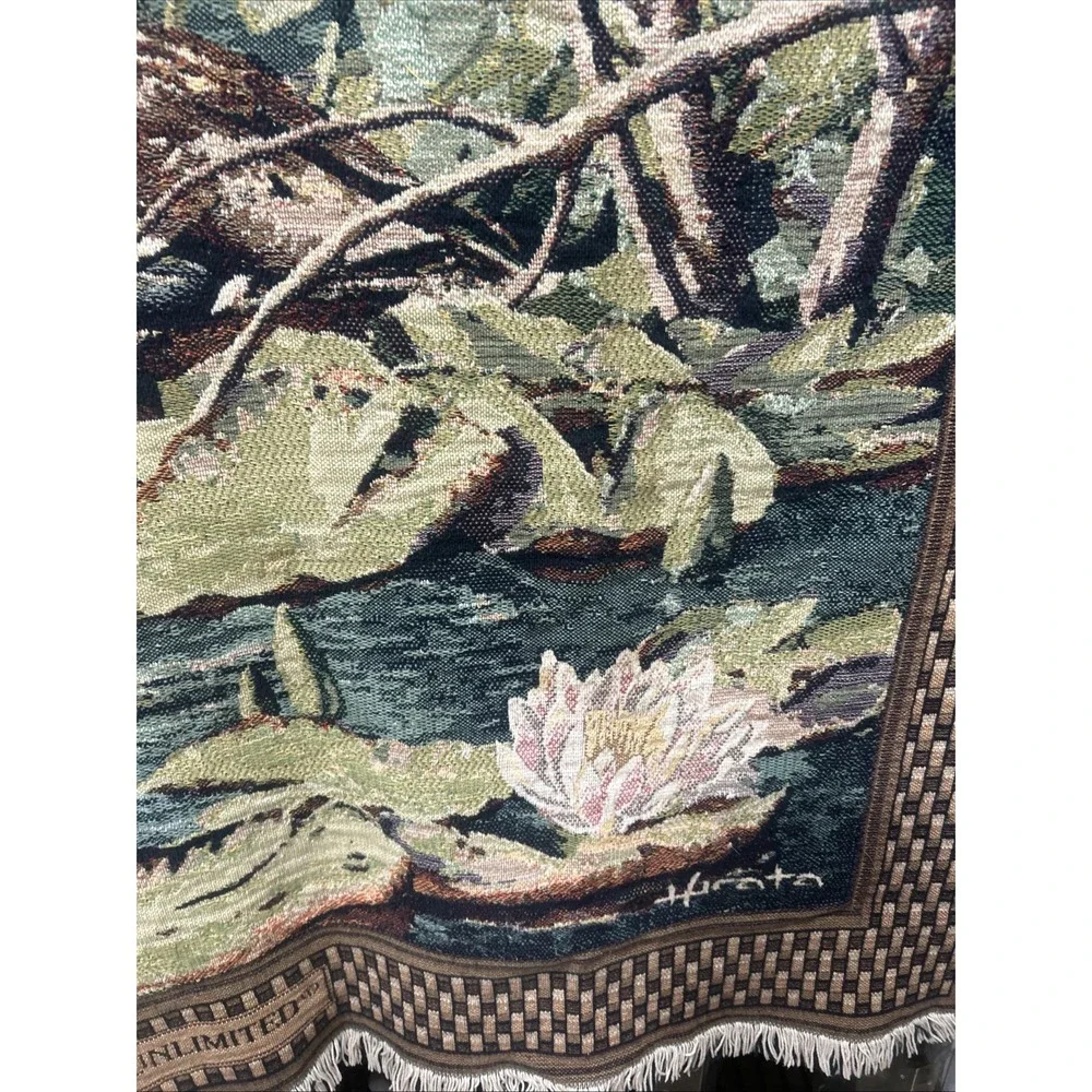Vtg Ducks Unlimited Throw Blanket Wall Tapestry Mallard Ducks  66